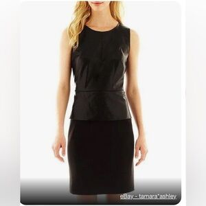 Alyx Faux leather peplum dress size 8 NWT
